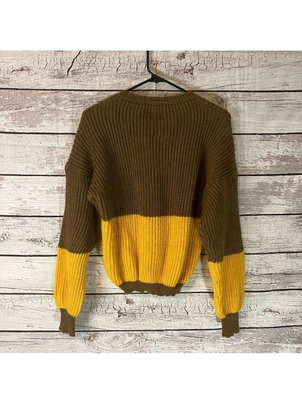 TACH Ribbed Long Sleeve Color Block Long Sleeve Sweater - Picture 7 of 10